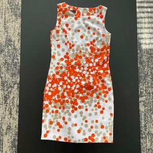 AGB Dress, Orange, Beige, and White Dress; Womens Size 6 | Ready to Ship